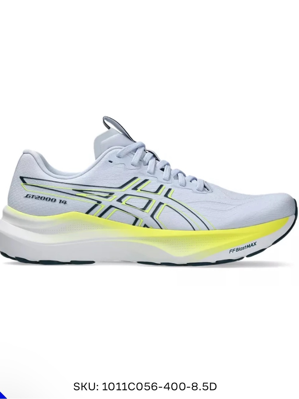 ASICS Men’s Running Shoes - Light Grey with Yellow Accents